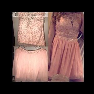 Rose Gold Prom Dress